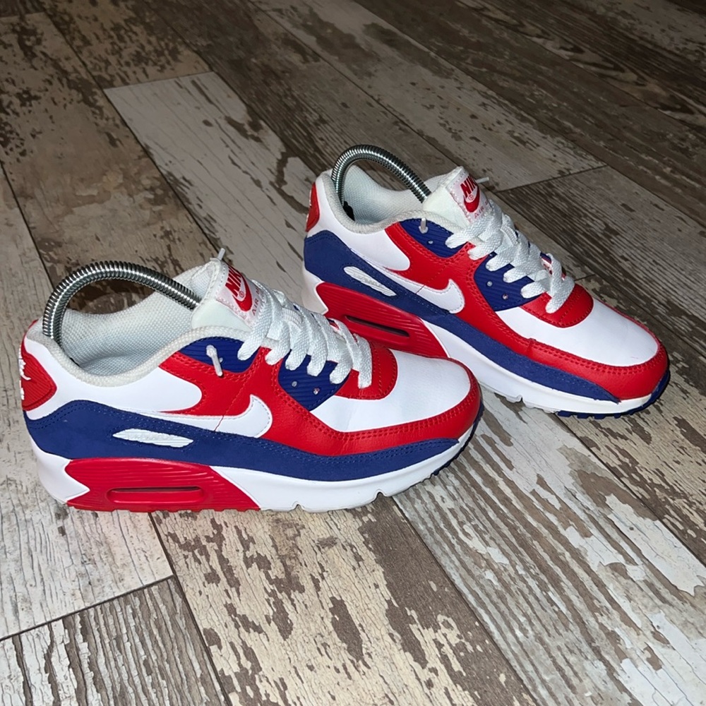 Nike Air Max 90 USA (GS) red white blue sneakers